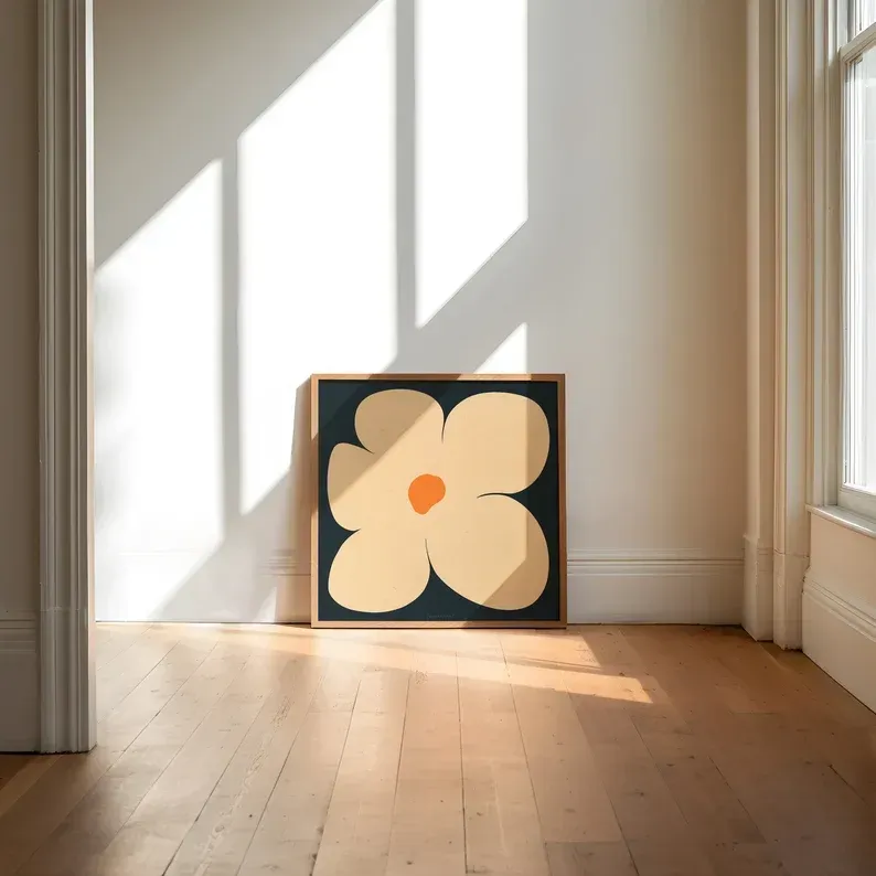 Picture of HHA46001 code - Natural wood frame 60 * 40 - multi-colored