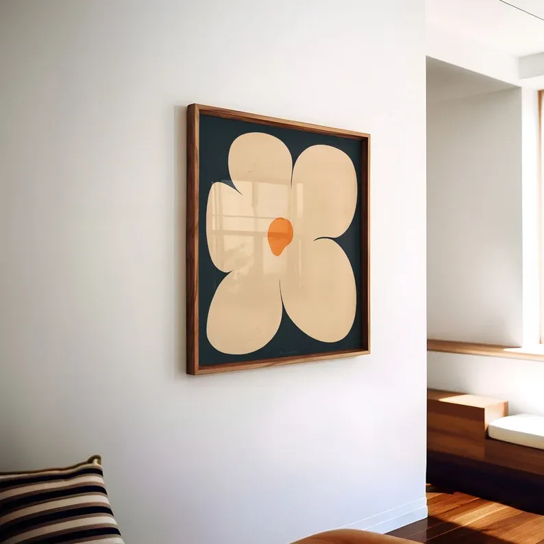 Picture of HHA46001 code - Natural wood frame 60 * 40 - multi-colored