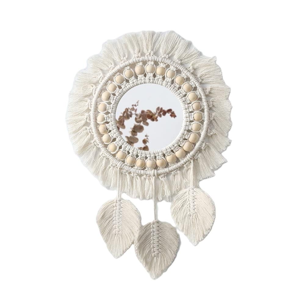 Picture of HHAM007 - Macrame wall mirror decor - 70 cm *60 cm