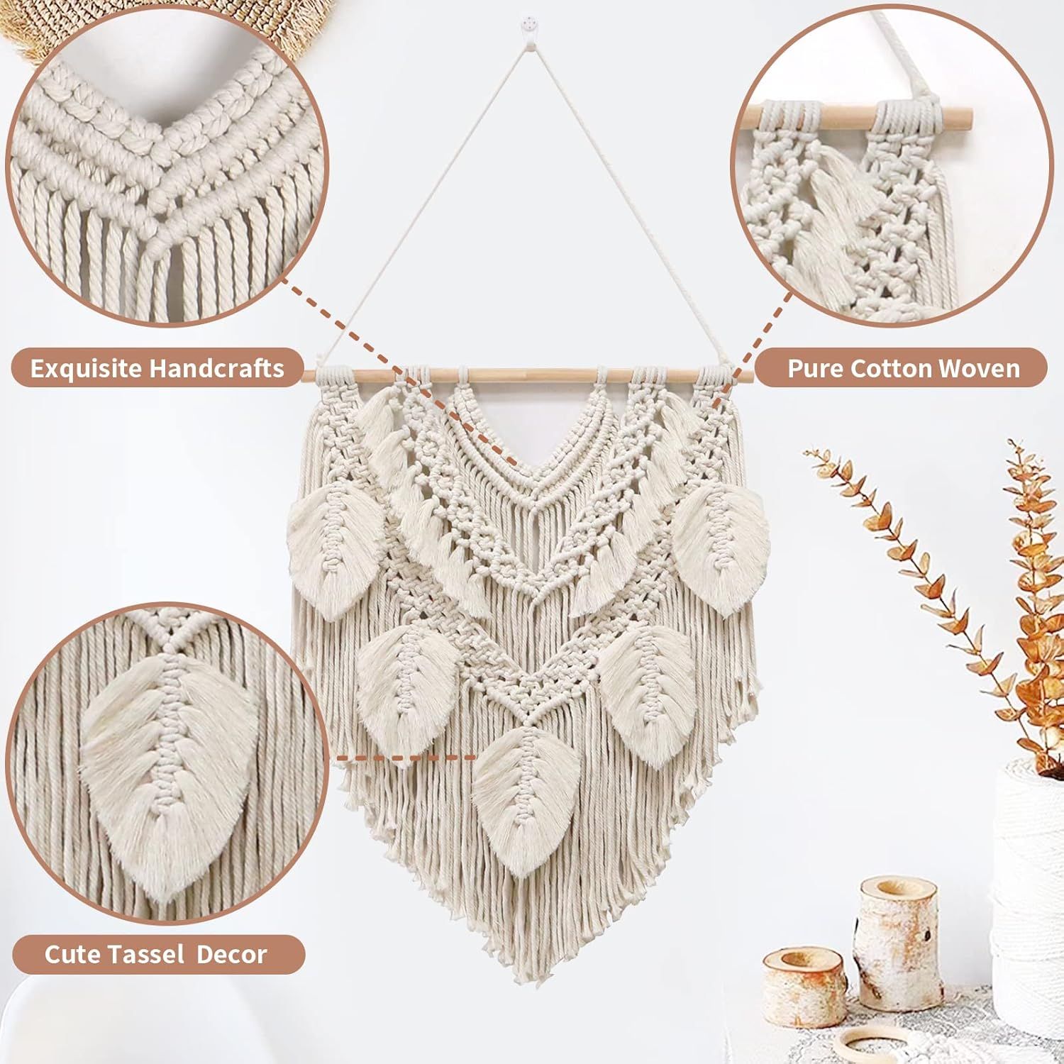 Picture of HHAM0013 - Macrame wall decoration - 80 cm * 50 cm