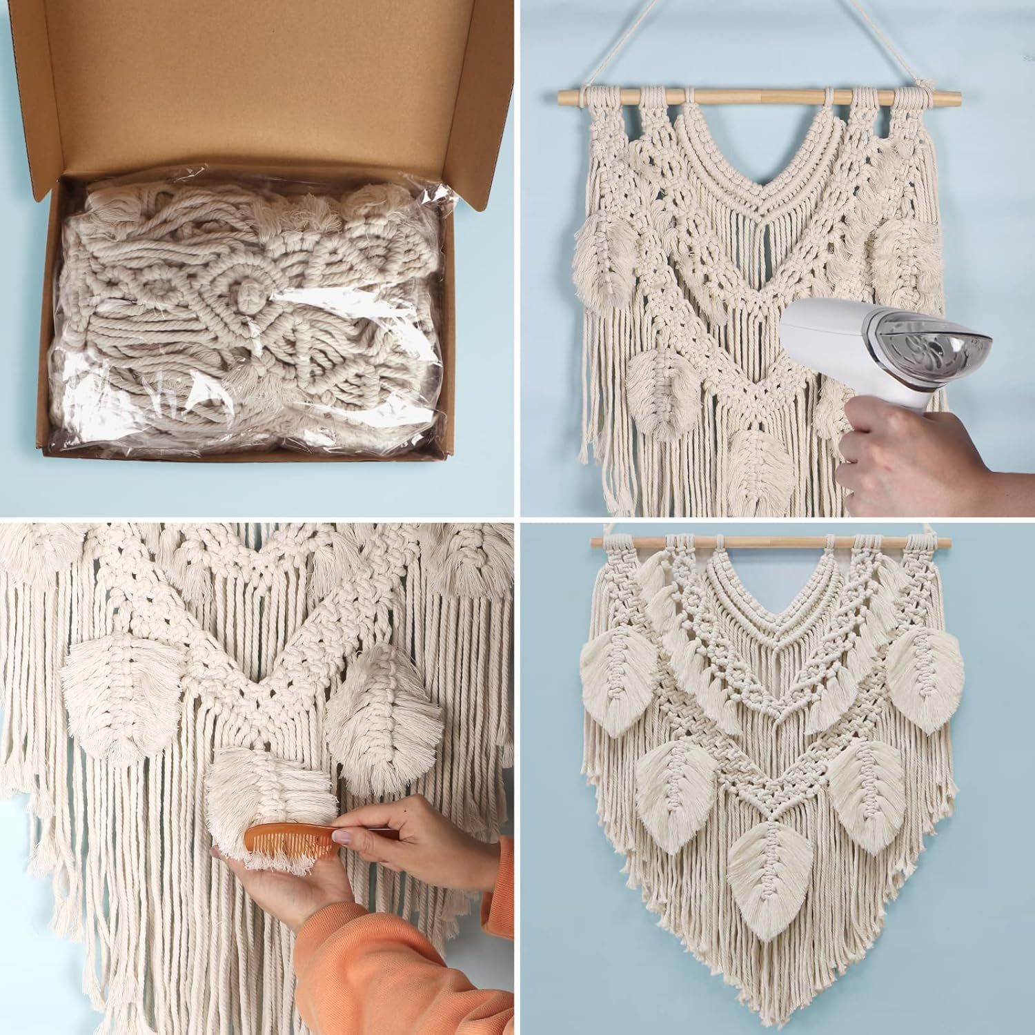 Picture of HHAM0013 - Macrame wall decoration - 80 cm * 50 cm