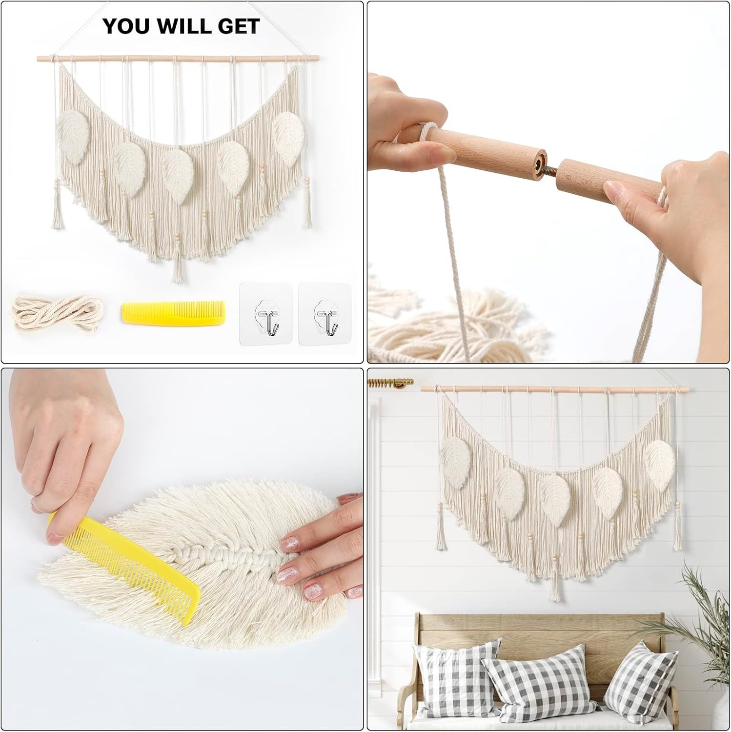 Picture of HHAM0018 - Macrame wall decoration - 100 cm * 100 cm
