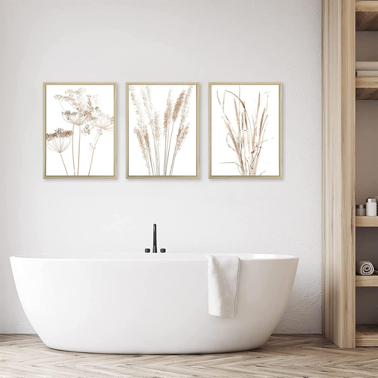 Picture of HHA573006 code -Natural wood frame 50 * 70 - quantity 3 frames - multi-colored