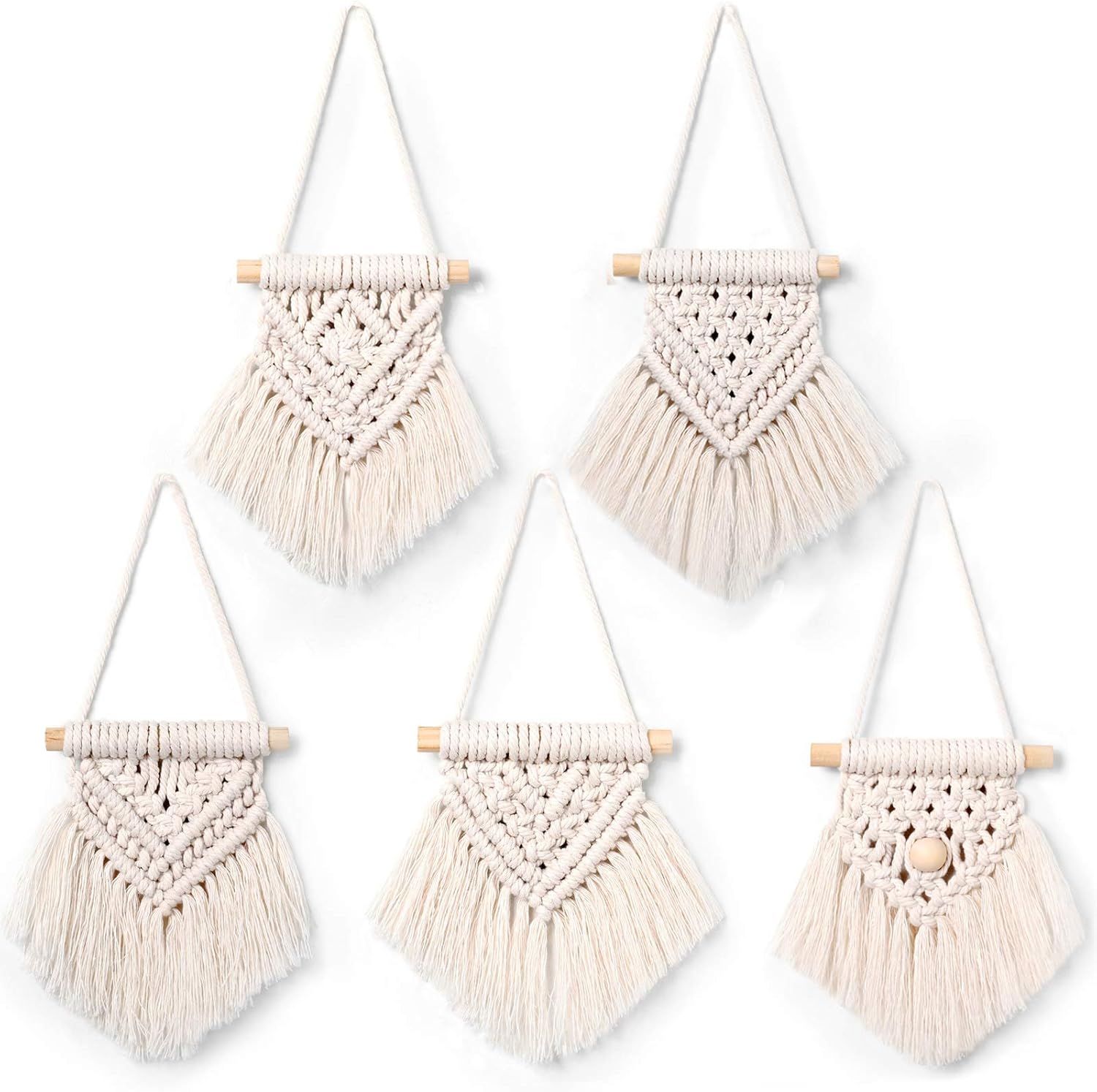 Picture of HHAM0022 - Macrame wall decor set of 3 - 25 cm * 52 cm