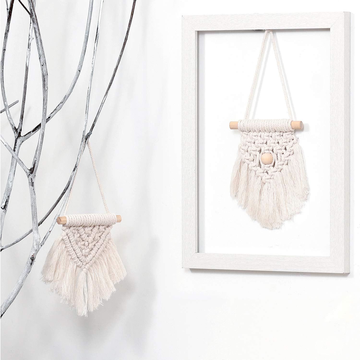 Picture of HHAM0022 - Macrame wall decor set of 3 - 25 cm * 52 cm