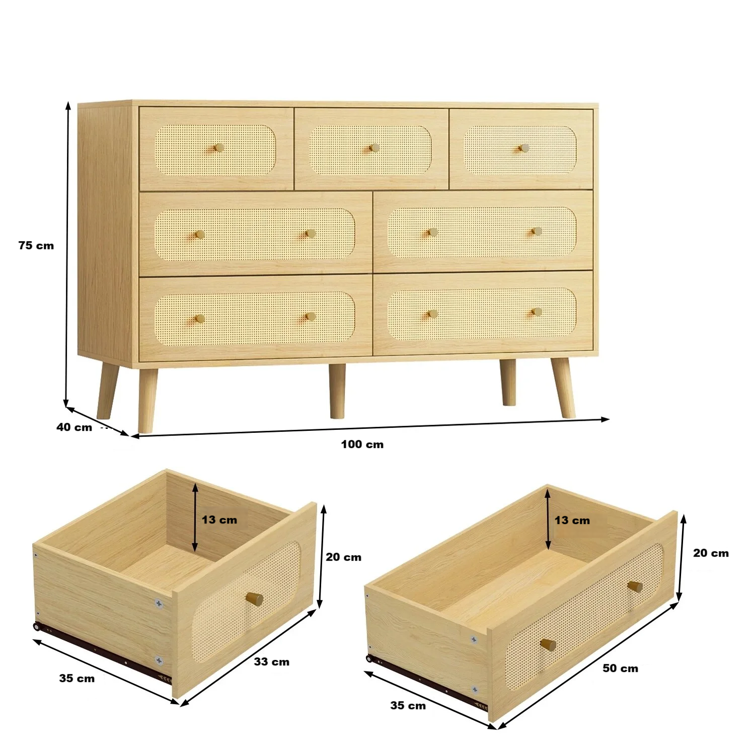 Picture of HUUS009- Drawer unit 100×75 cm