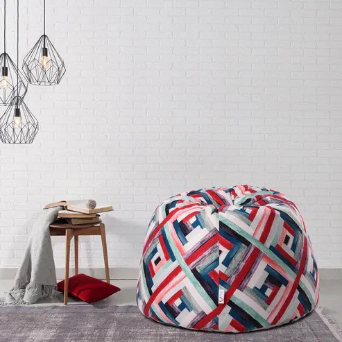 Picture of FBb005 - Diamond Velvet Patterned Bean bag