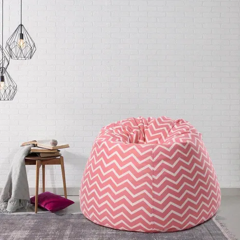 Picture of FBb007 - Zigzag Velvet Bean Bag