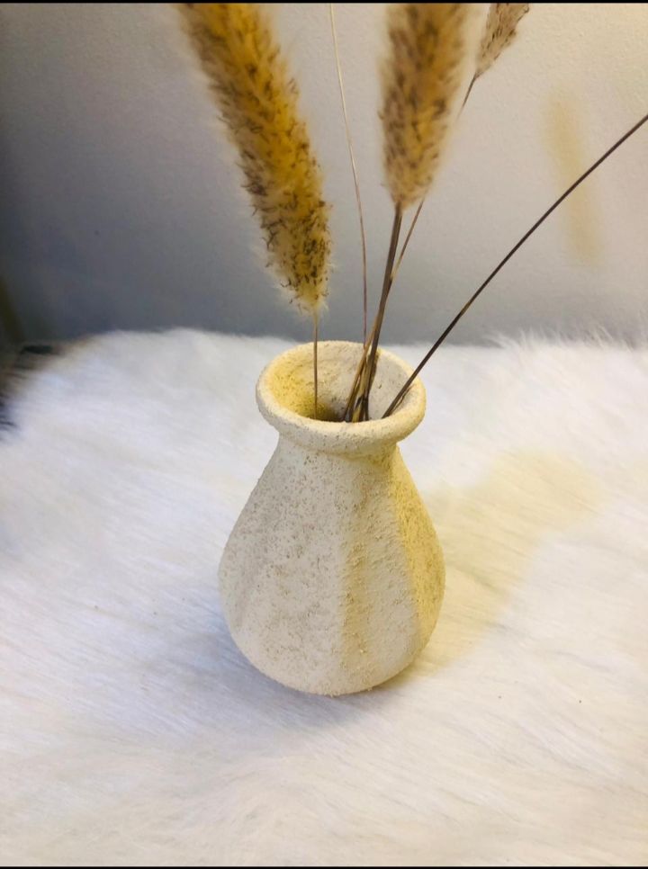 Picture of HHAV0016 - Pottery Vase - Off-white