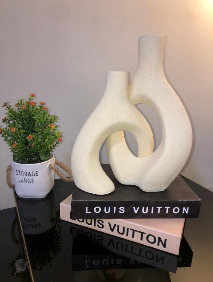 Picture of HHAV0018 - Pottery Vase 2 Pieces - Off-white