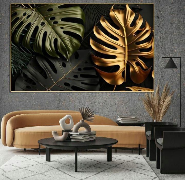 Picture of HHABF004 - code - Natural wood frame - multi-colored