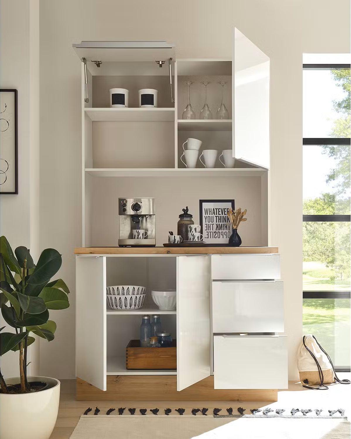 Picture of HCC005 - Coffee Corner White & Wooden