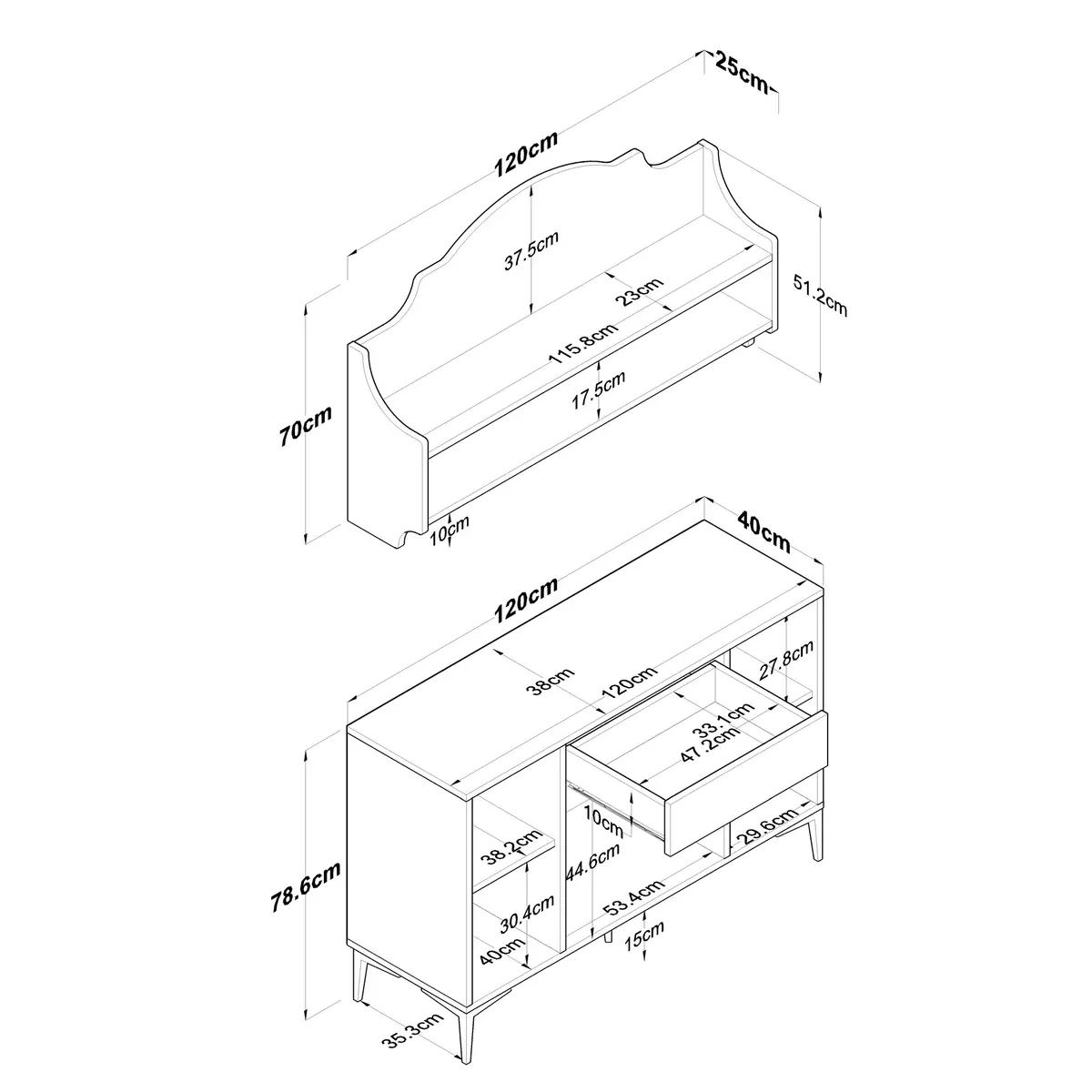 Picture of HCC0011 - Coffee Corner White & Wooden