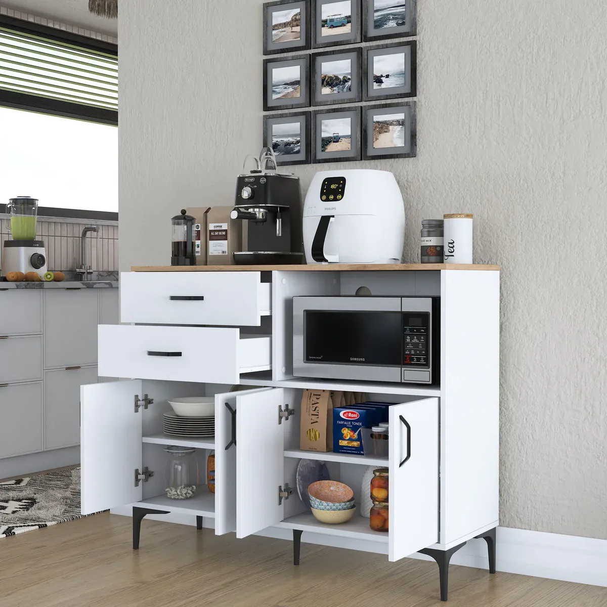 Picture of HCC0012 - Coffee Corner White & Wooden
