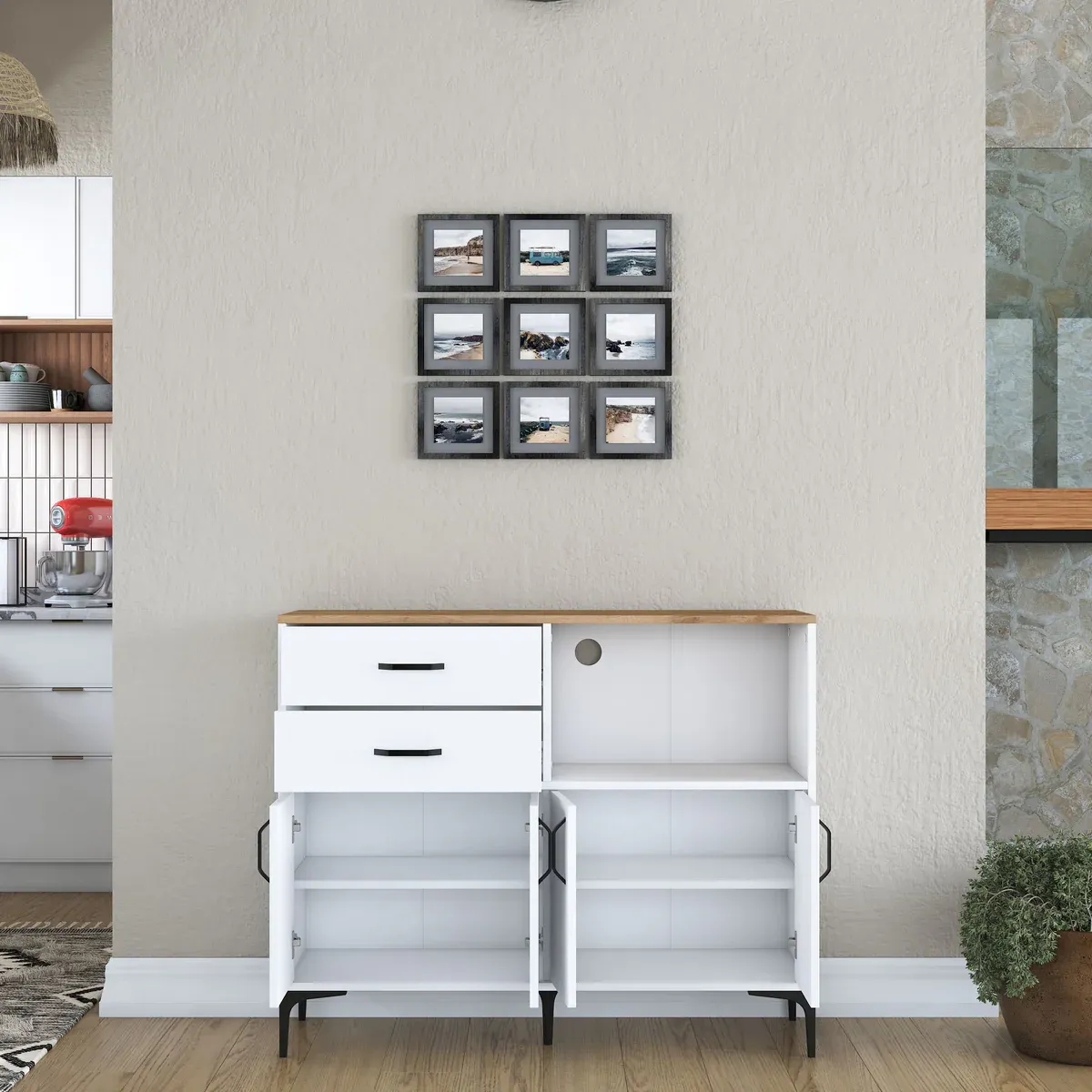 Picture of HCC0012 - Coffee Corner White & Wooden