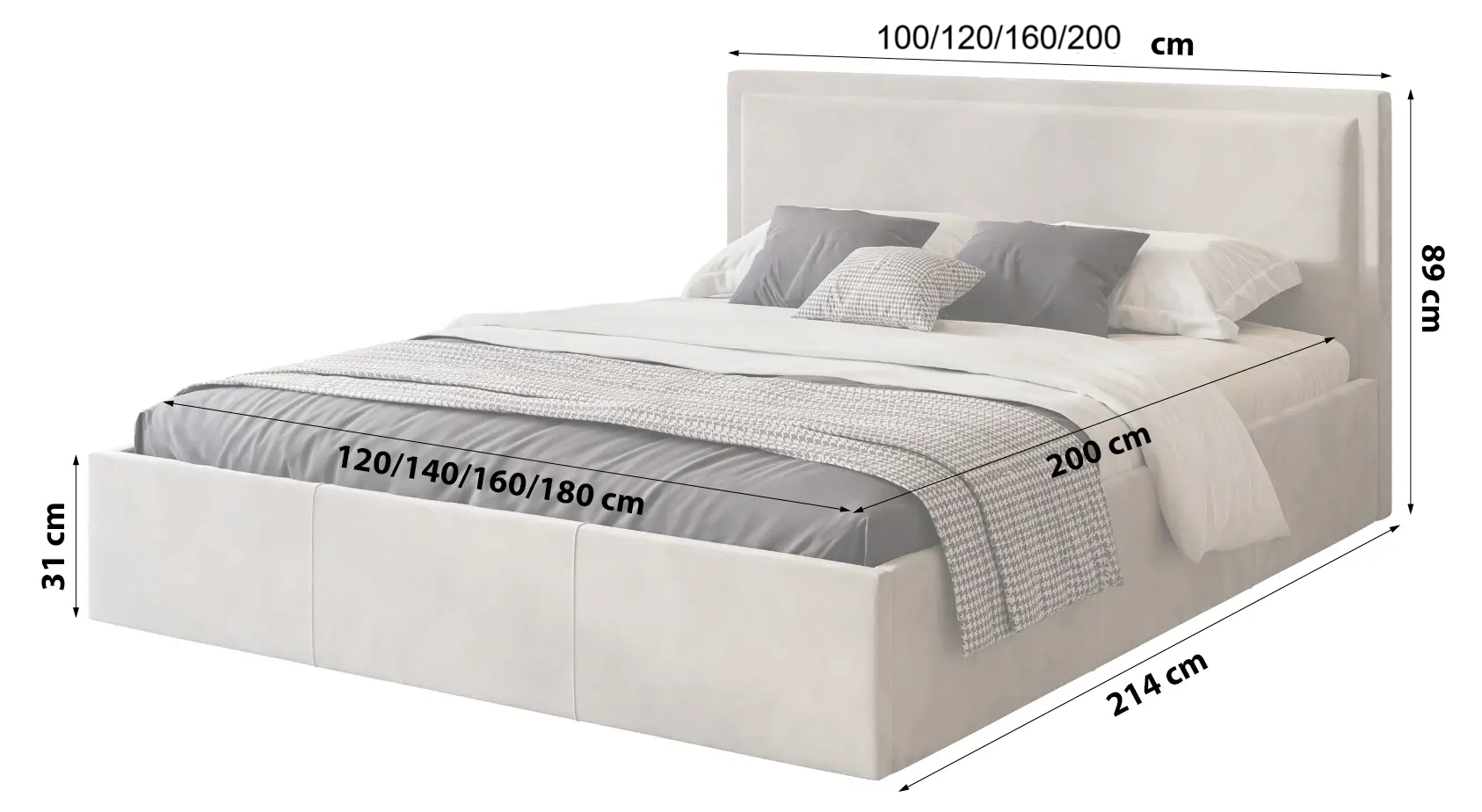 Picture of FB005 - bed velvet fabric  Multi-size