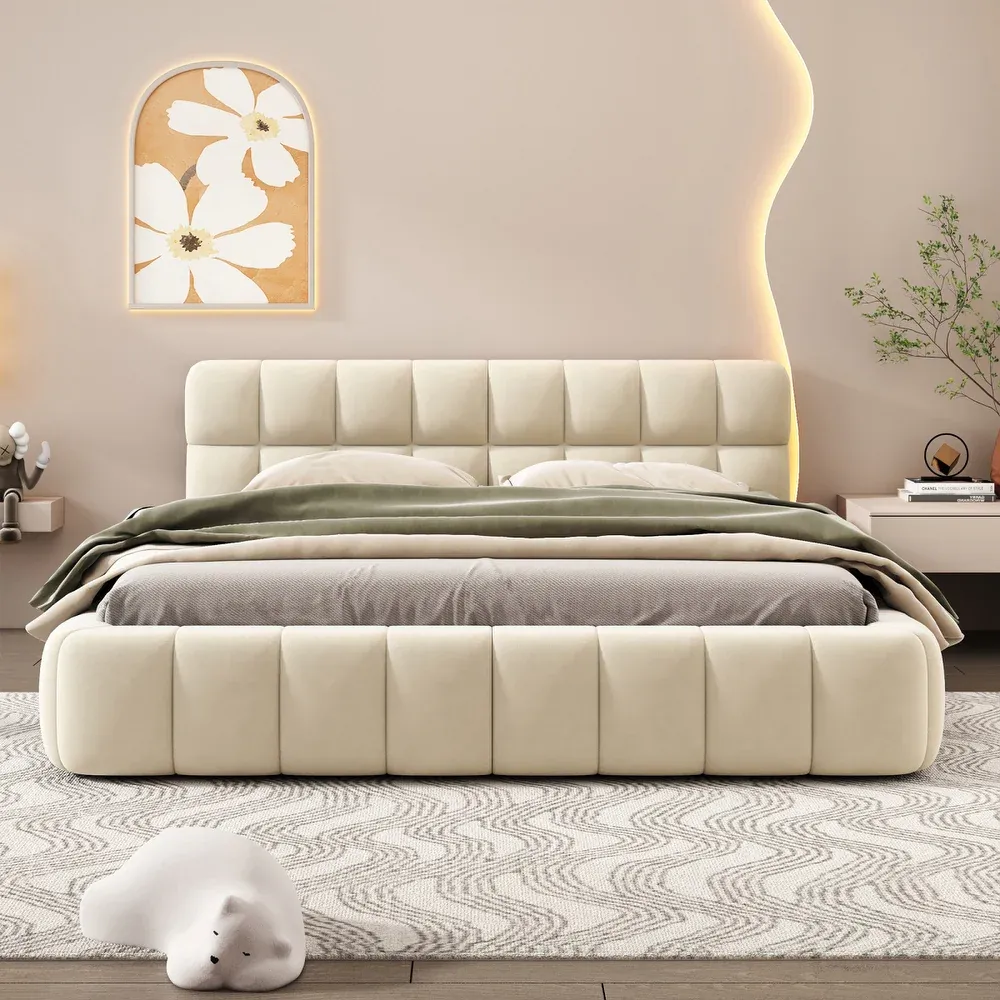 Picture of FB0014 - bed velvet fabric  Multi-size