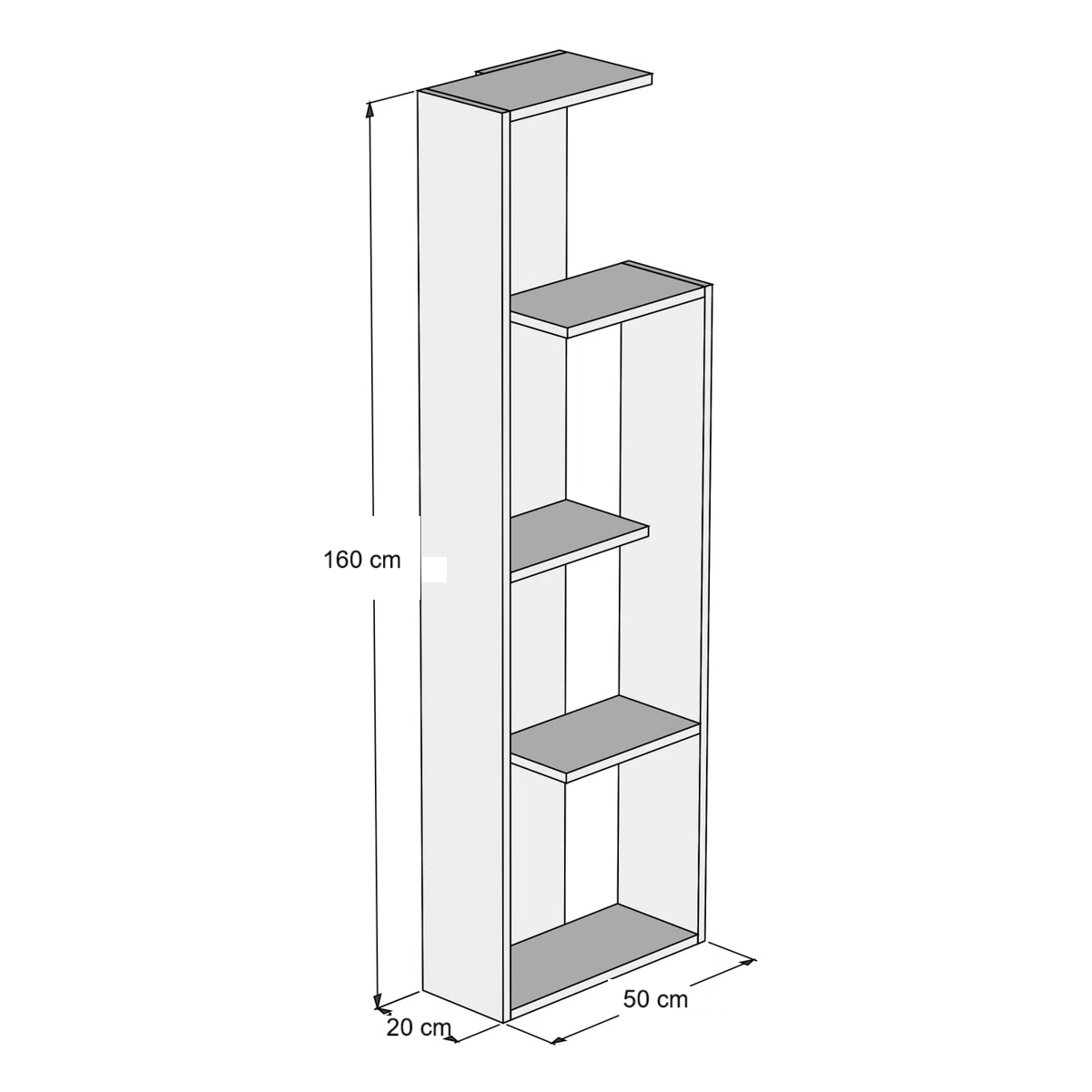 Picture of HUBC005  - wood shelving unit