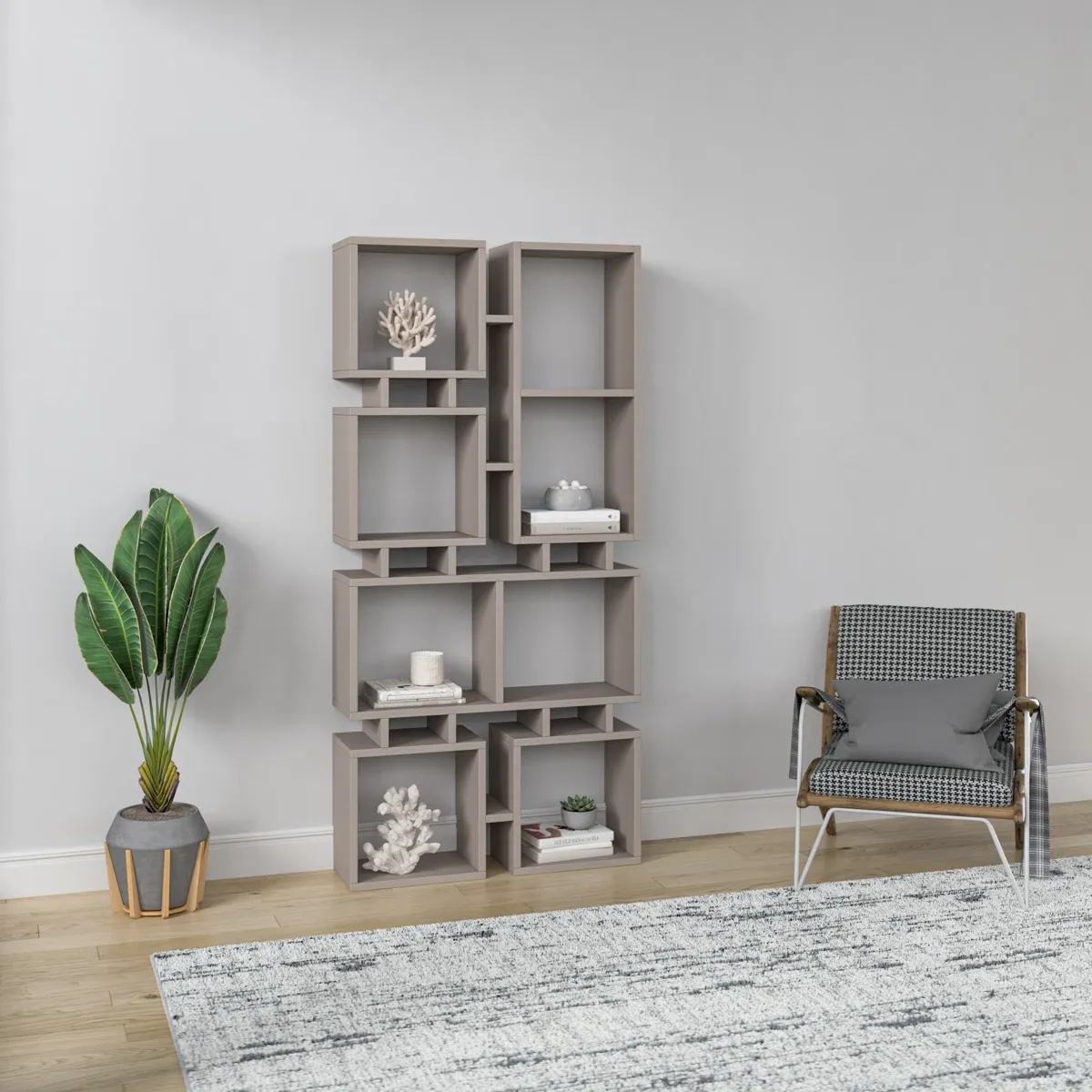 Picture of HUBC009  - wood shelving unit