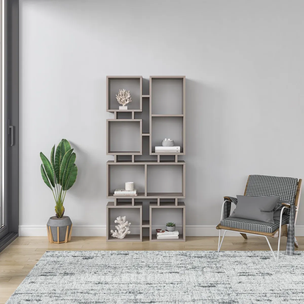 Picture of HUBC009  - wood shelving unit