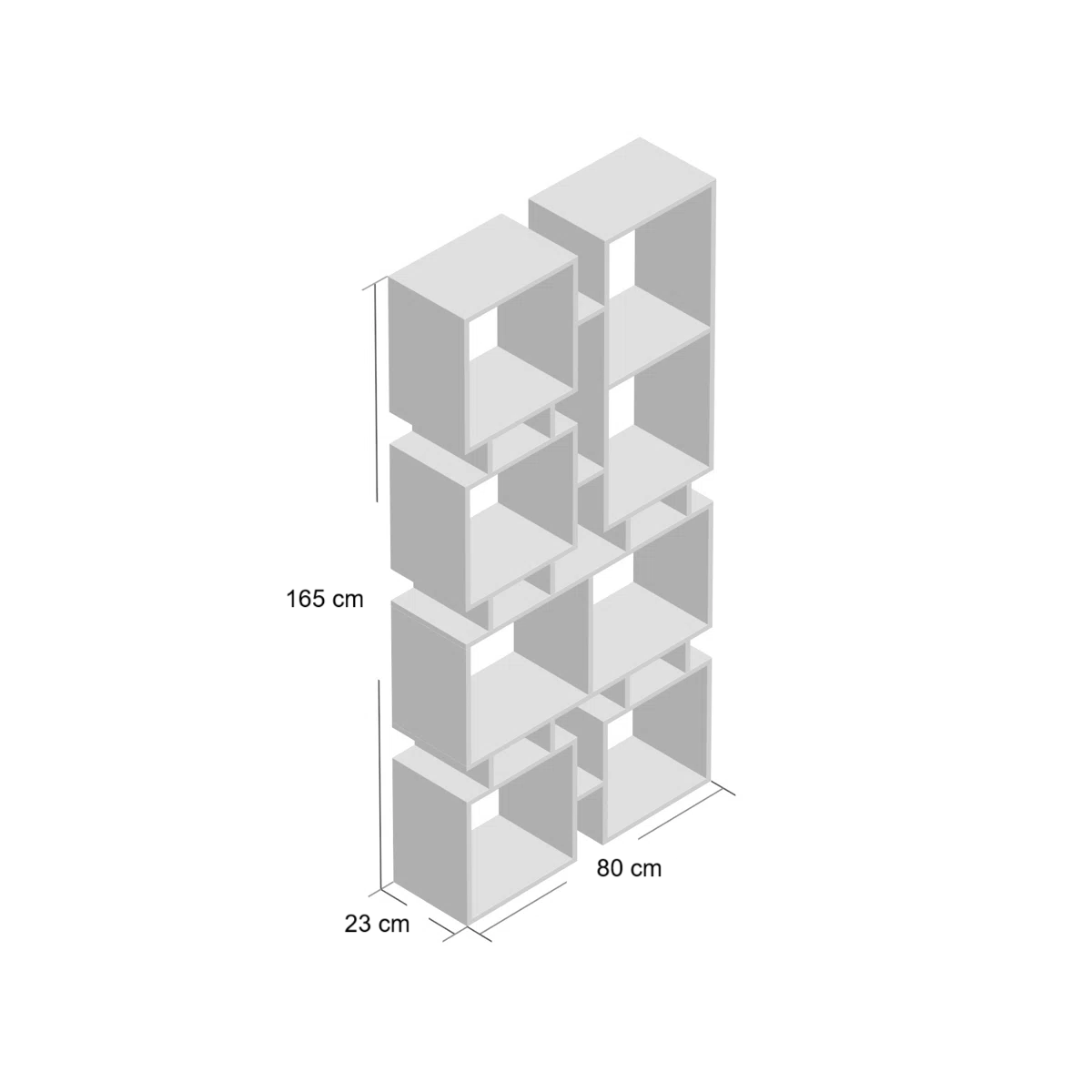 Picture of HUBC009  - wood shelving unit