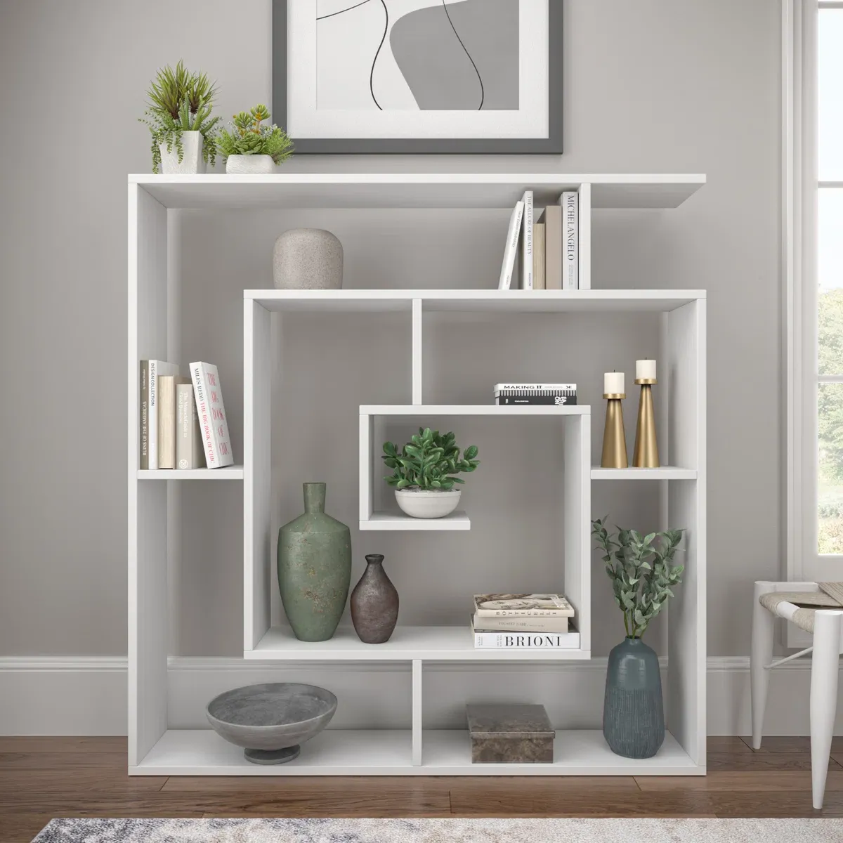 Picture of HUBC0010  - wood shelving unit
