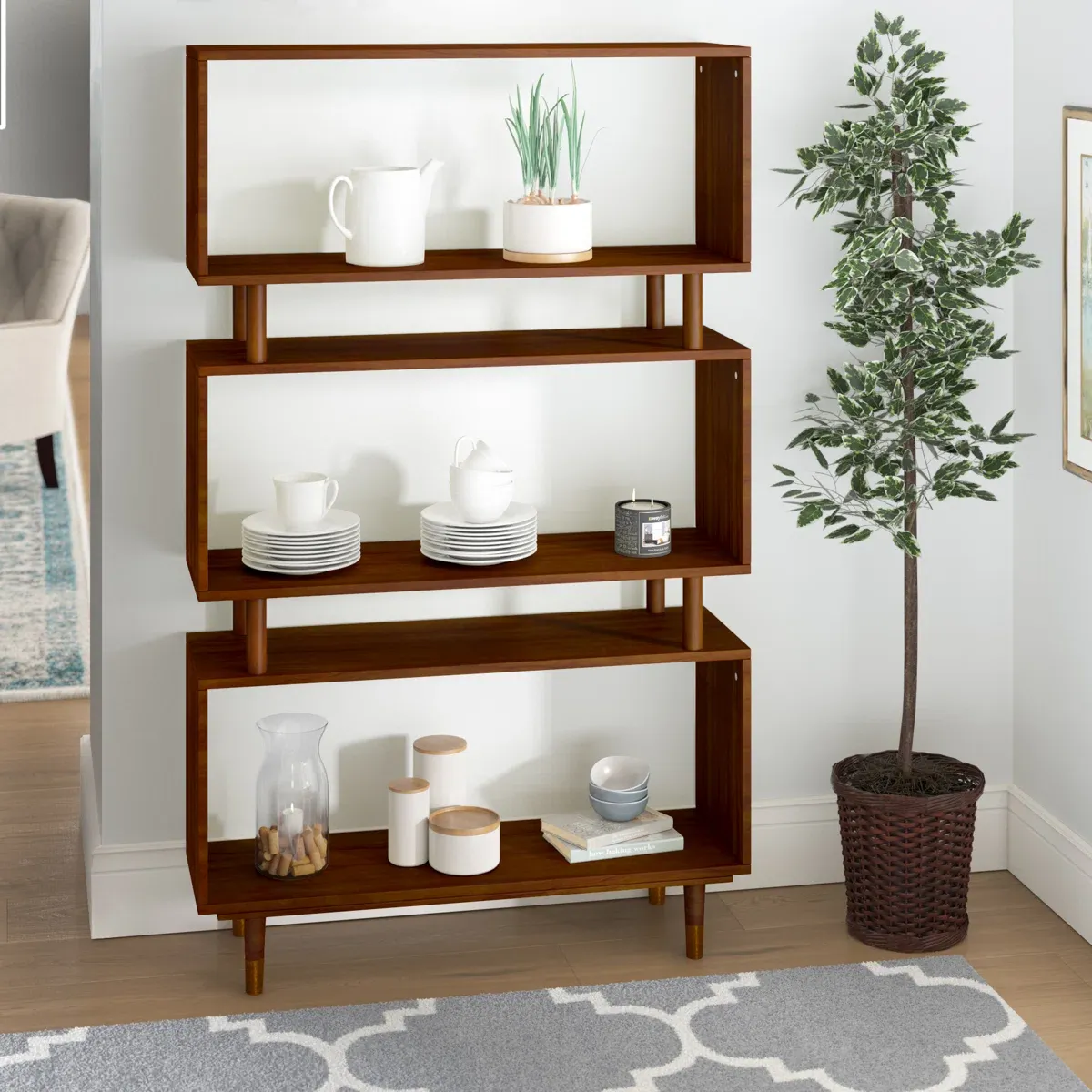 Picture of HUBC0011 - wood shelving unit