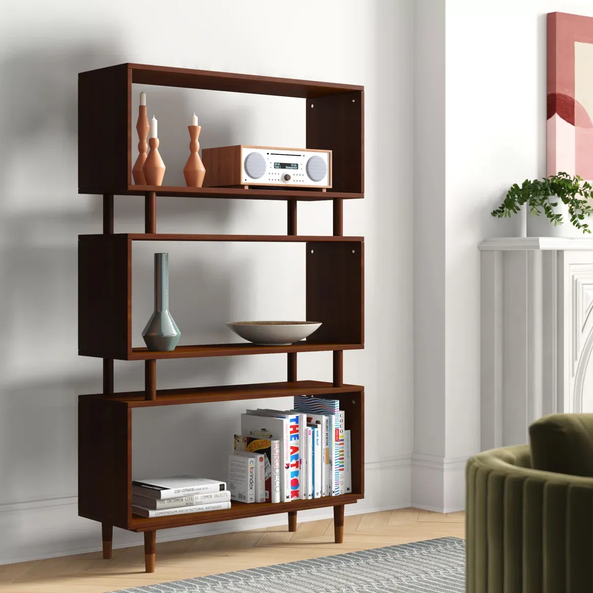 Picture of HUBC0011 - wood shelving unit
