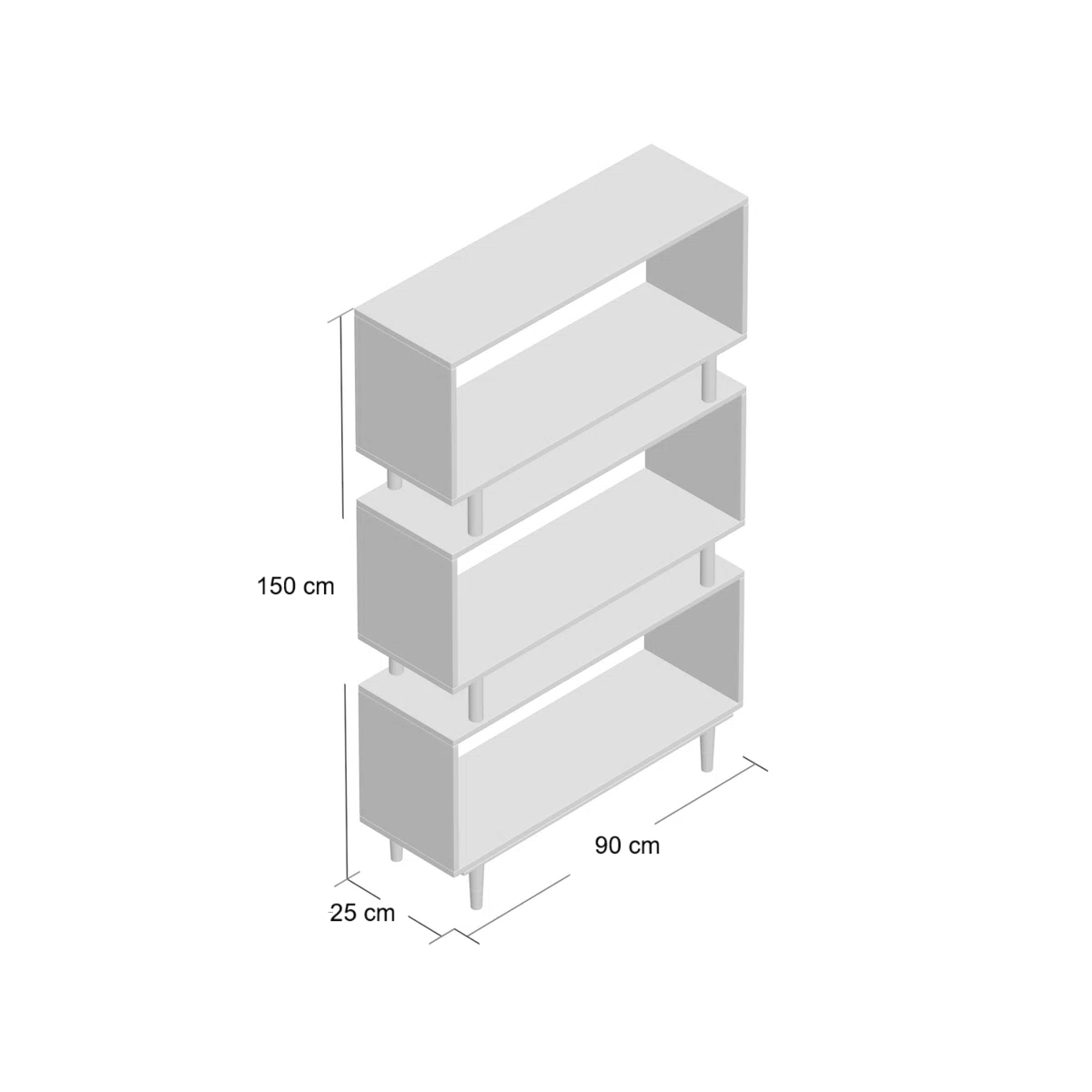 Picture of HUBC0011 - wood shelving unit