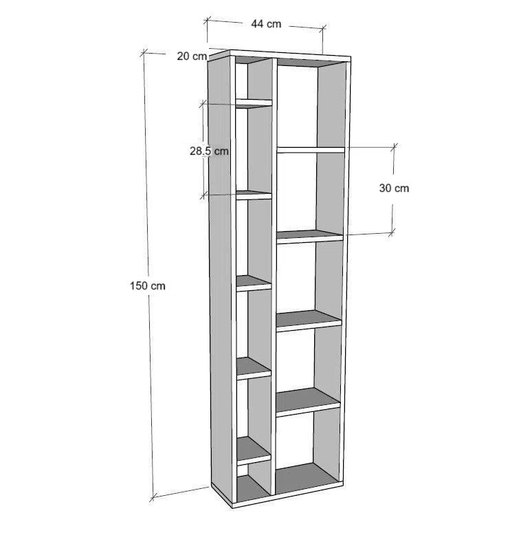 Picture of HUBC0014  - wood shelving unit