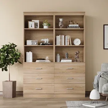 Picture of HUBC0019  - wood shelving unit