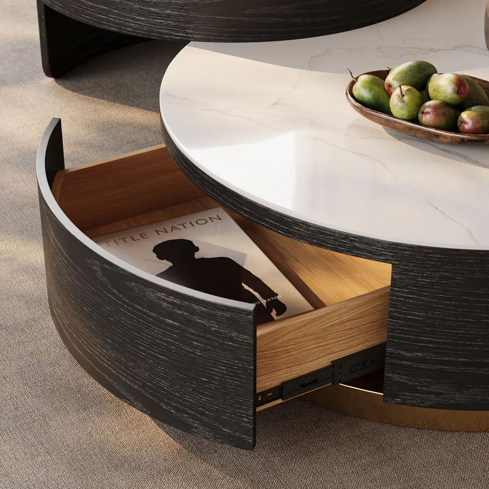 Picture of FTT005 - Medium table with wooden finishes equipped with mechanism