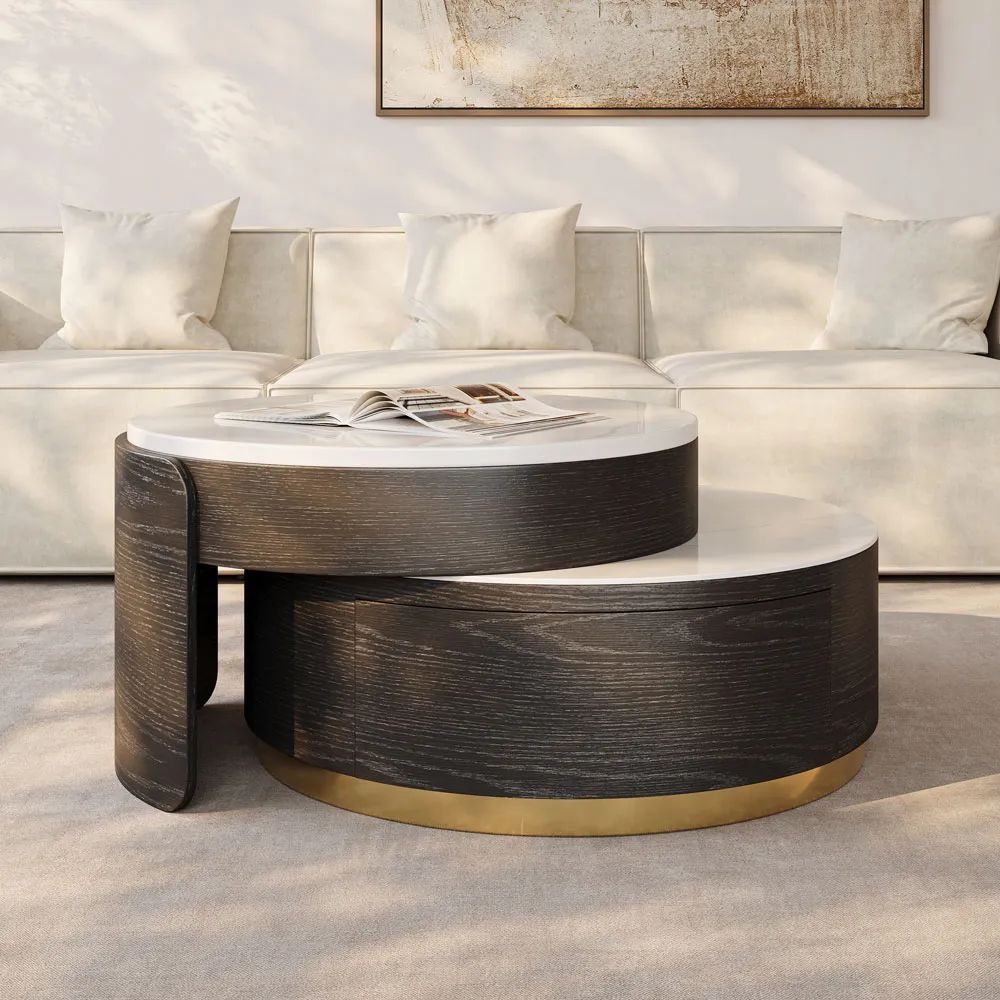 Picture of FTT005 - Medium table with wooden finishes equipped with mechanism