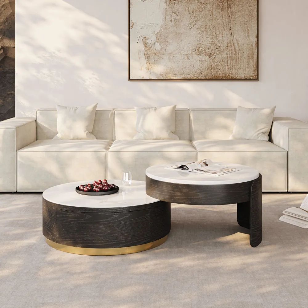 Picture of FTT005 - Medium table with wooden finishes equipped with mechanism