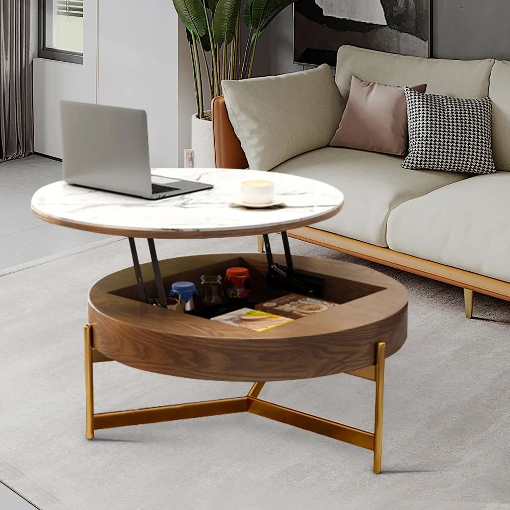 Picture of FTT006 - A central table made of wood, paints, and MDF equipped with a mechanism