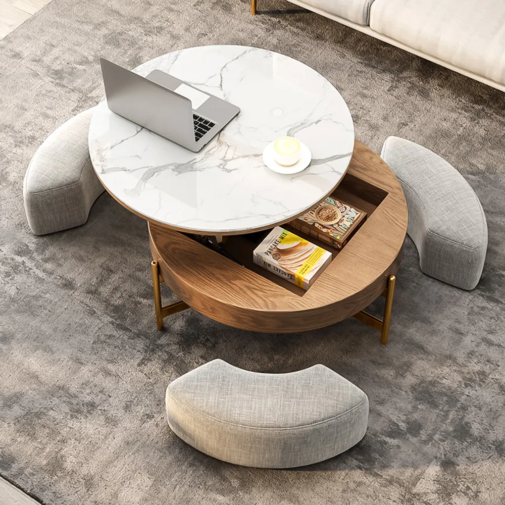 Picture of FTT006 - A central table made of wood, paints, and MDF equipped with a mechanism