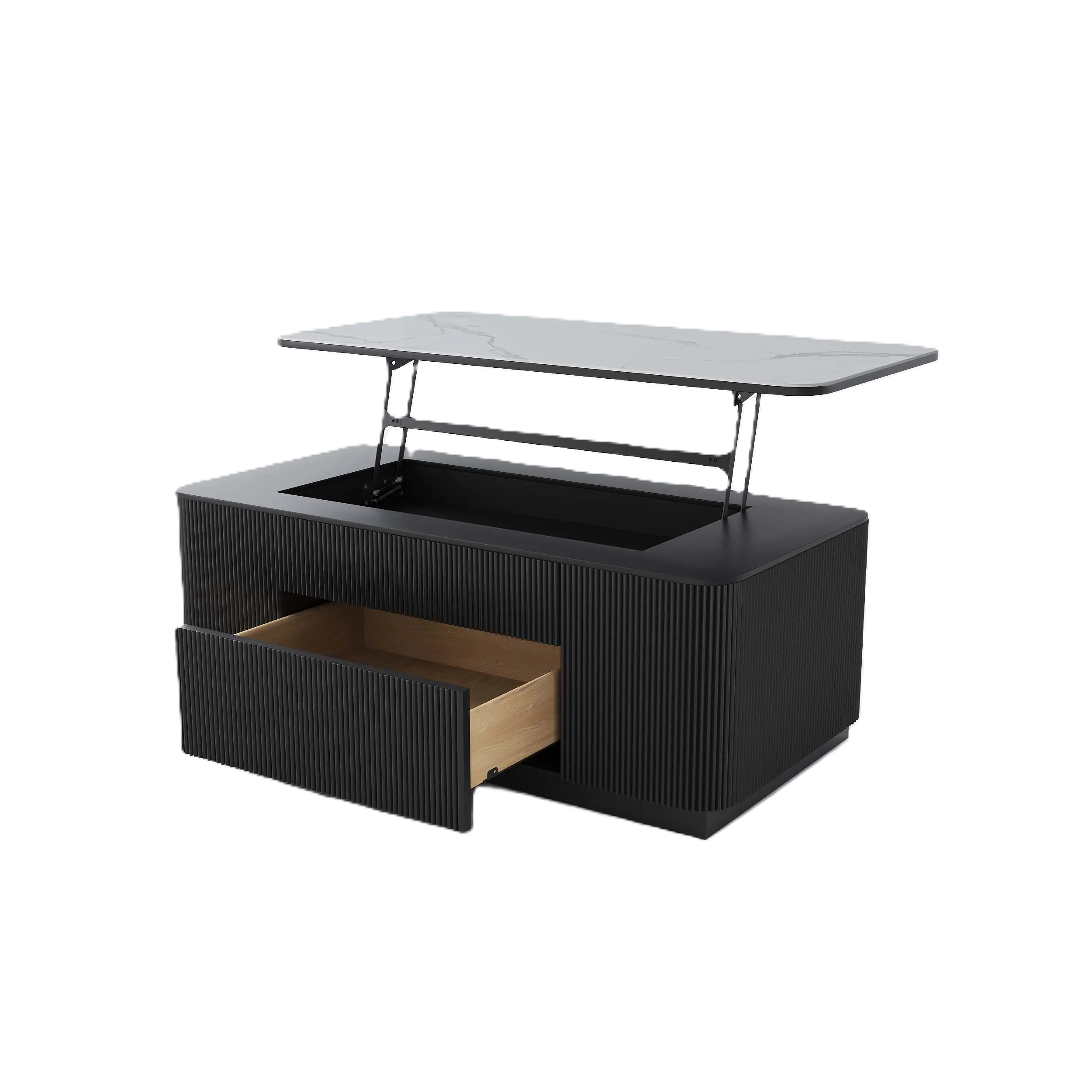 Picture of FTT009 - A central table made of wood, paints, and MDF equipped with a mechanism