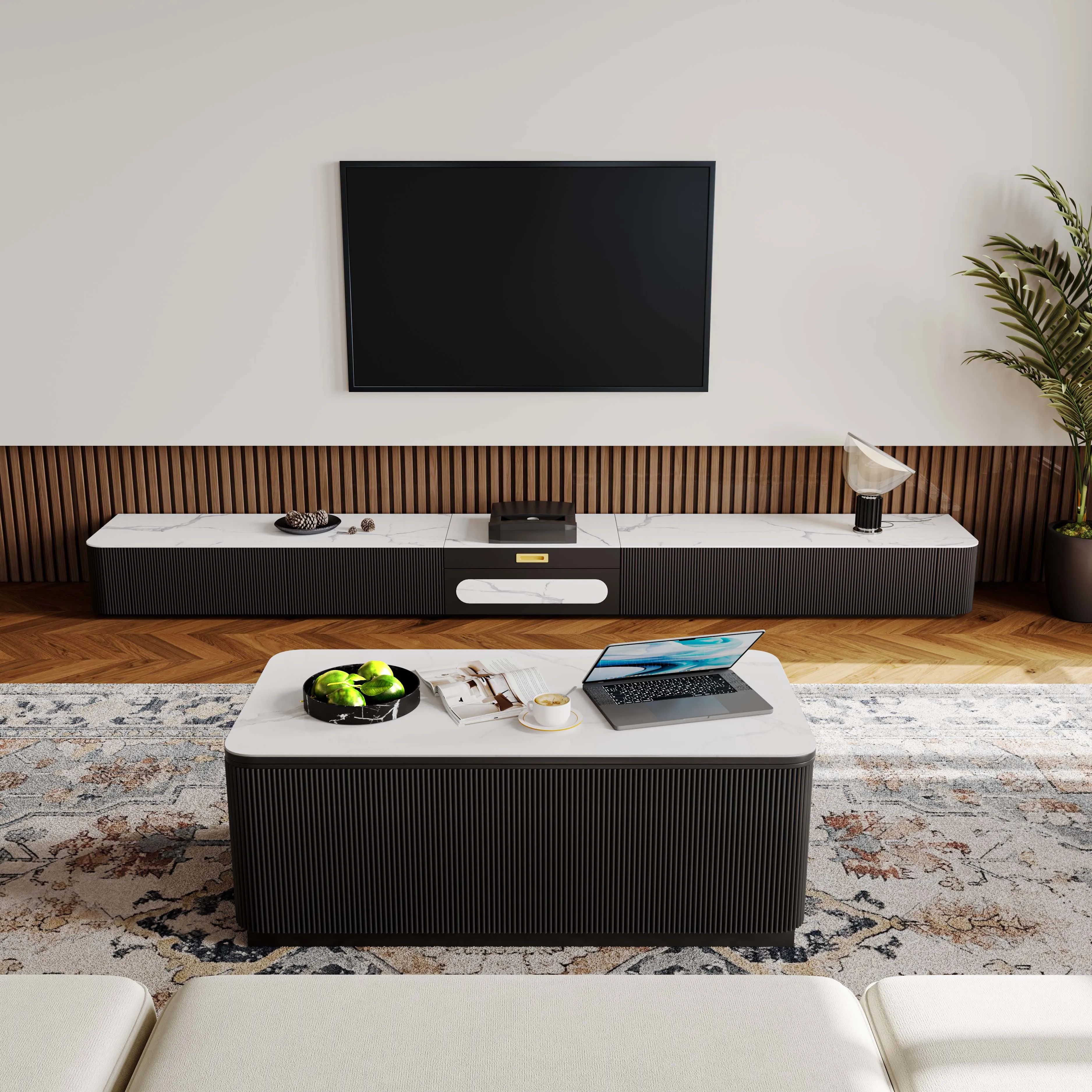 Picture of FTT009 - A central table made of wood, paints, and MDF equipped with a mechanism