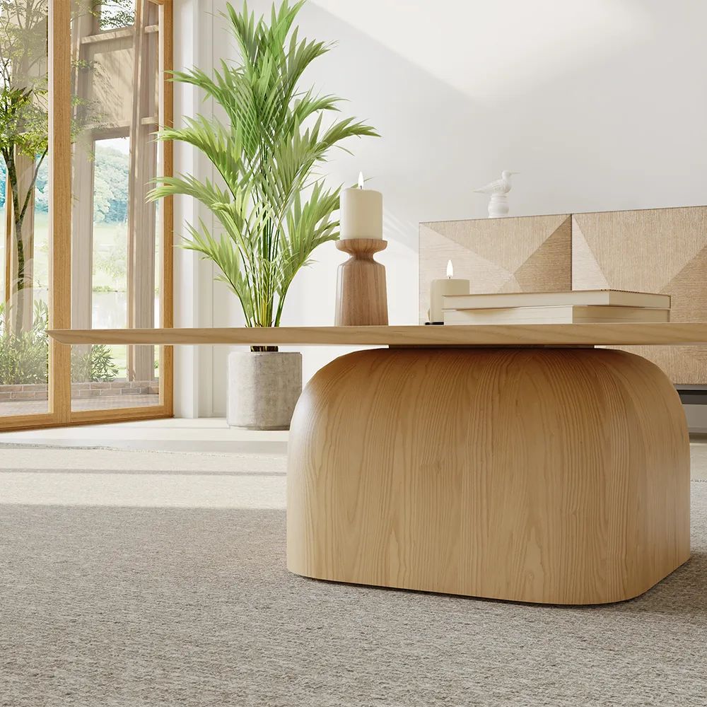 Picture of FTT0018 - Wooden central table with wood finishes