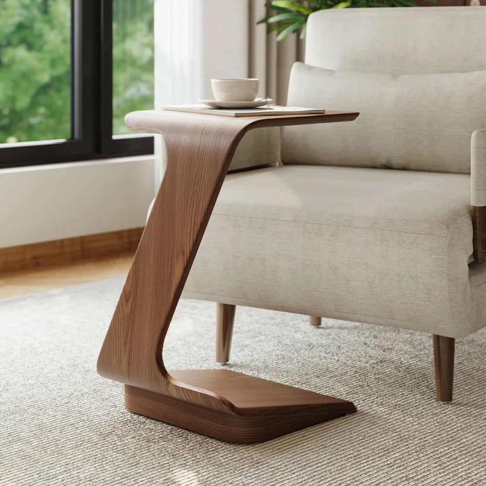 Picture of FTST001 - side table musky wood  Brown