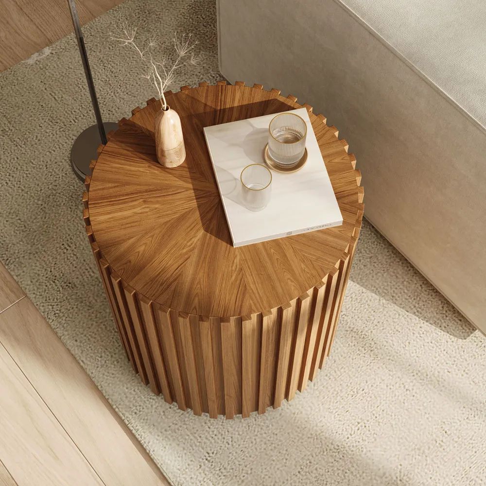 Picture of FTST002 - side table musky wood Brown