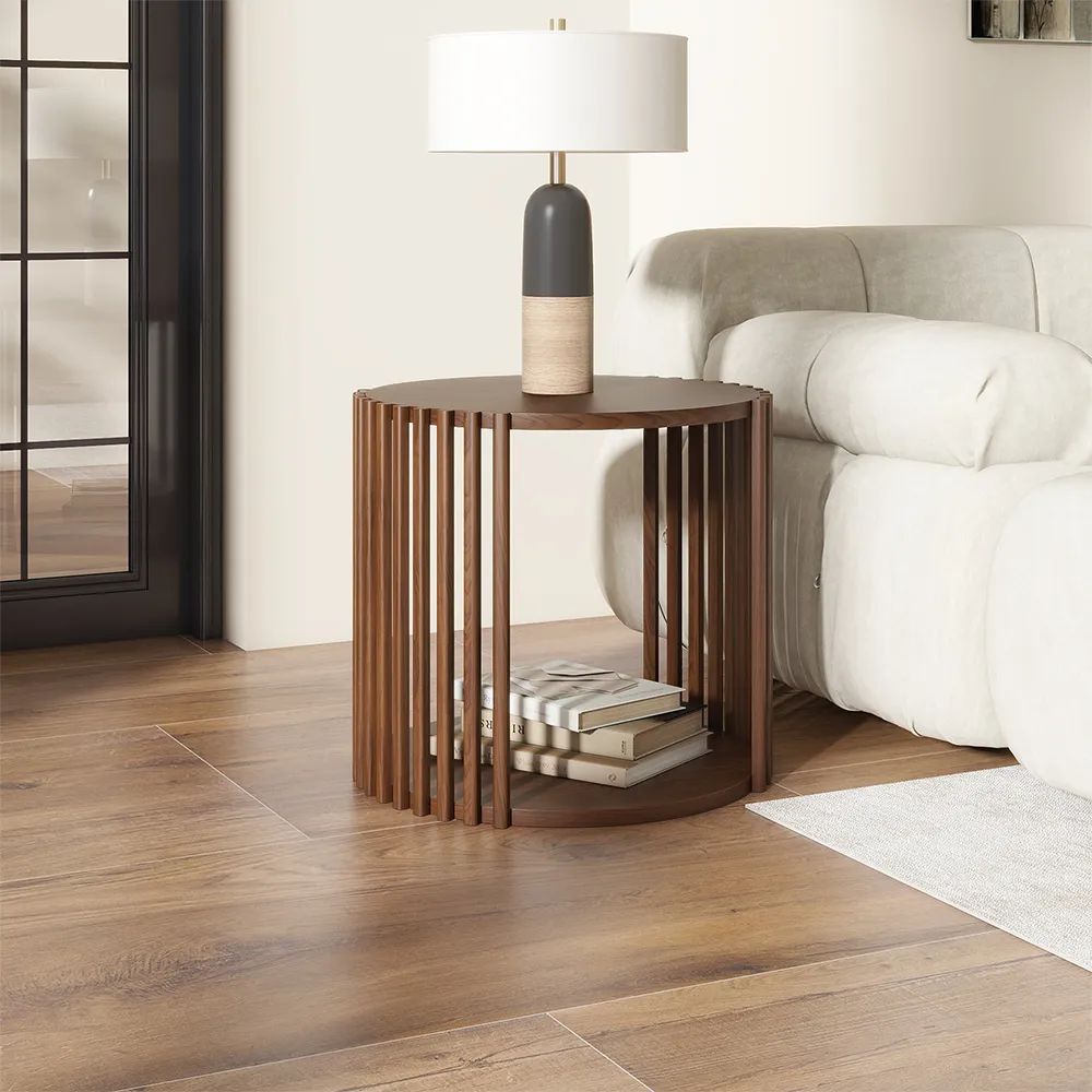 Picture of FTST006 - side table musky wood Brown