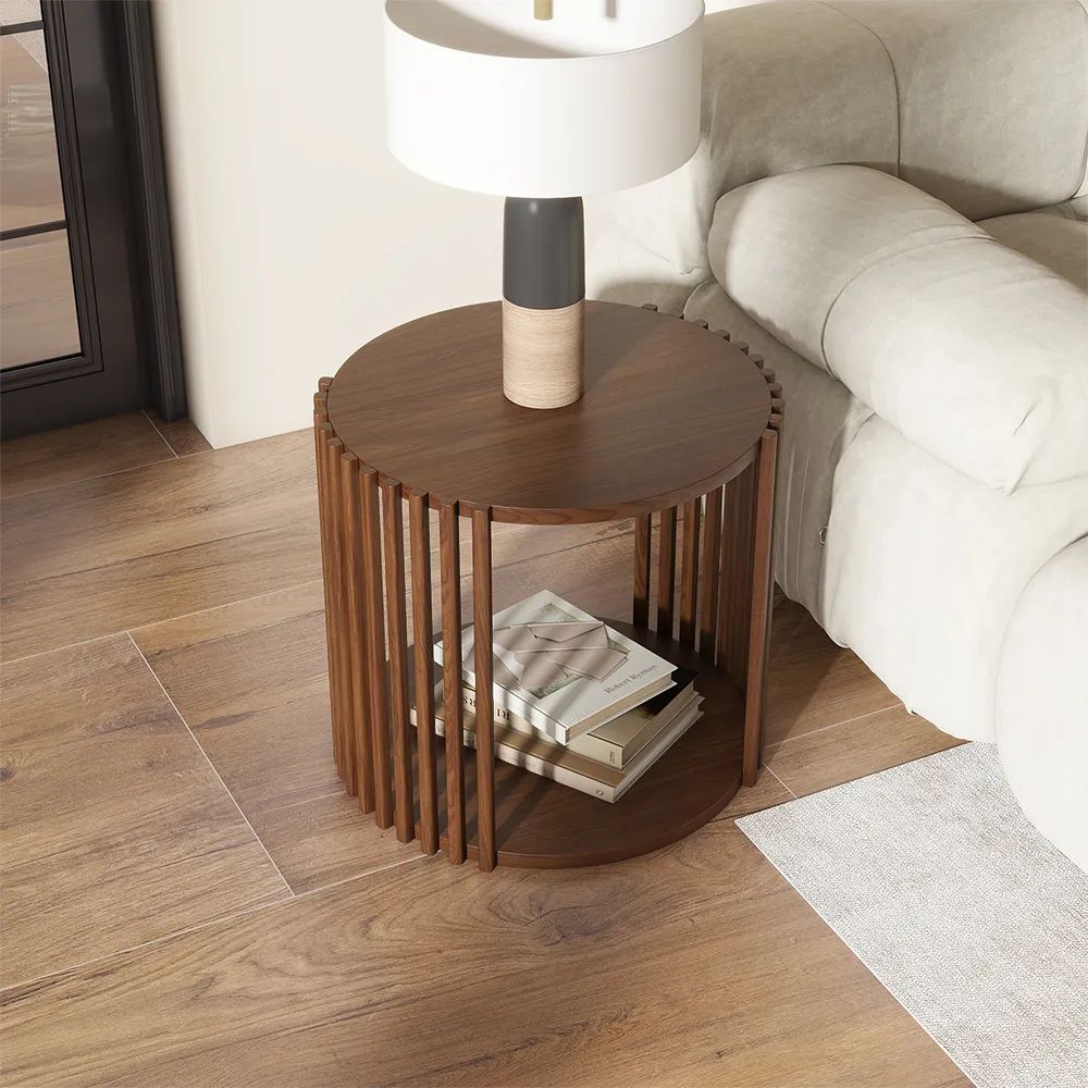Picture of FTST006 - side table musky wood Brown