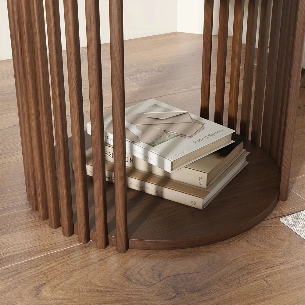 Picture of FTST006 - side table musky wood Brown