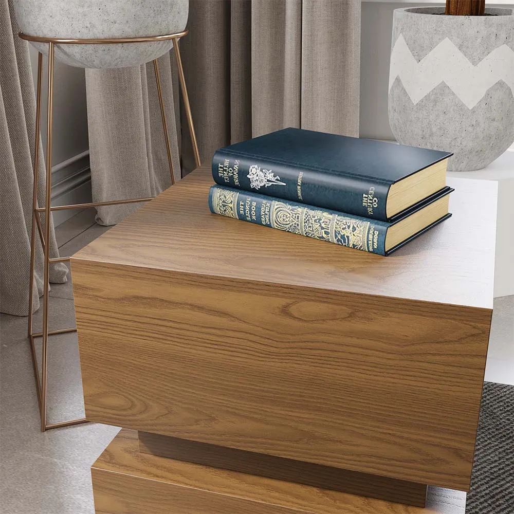Picture of FTST007 - side table musky wood Brown