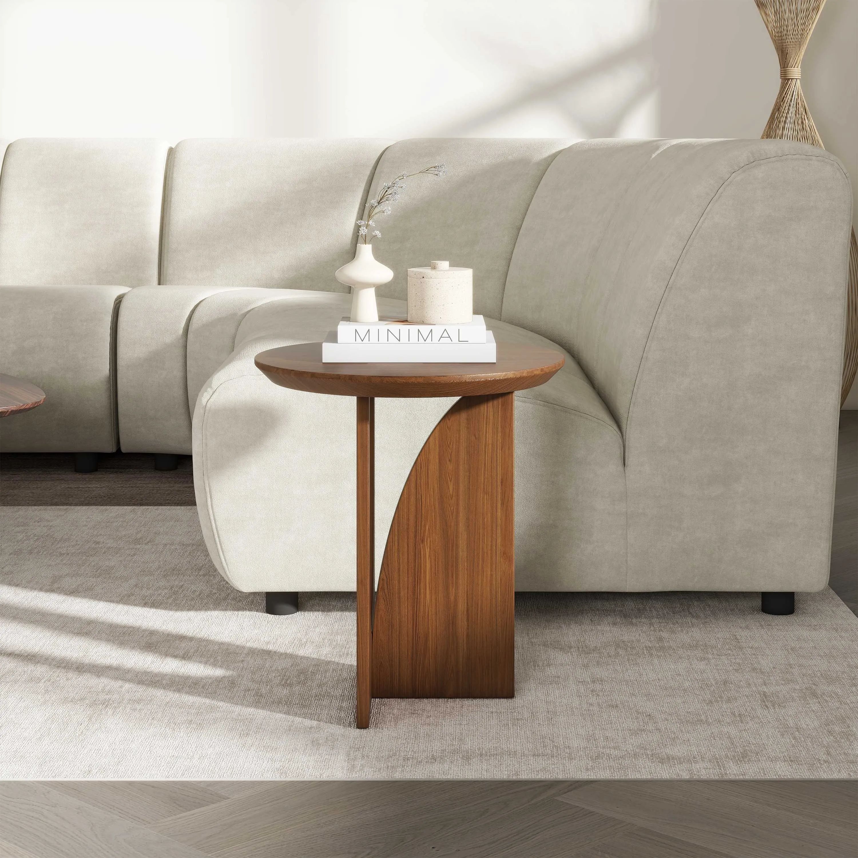 Picture of FTST008 -  side table musky wood Brown