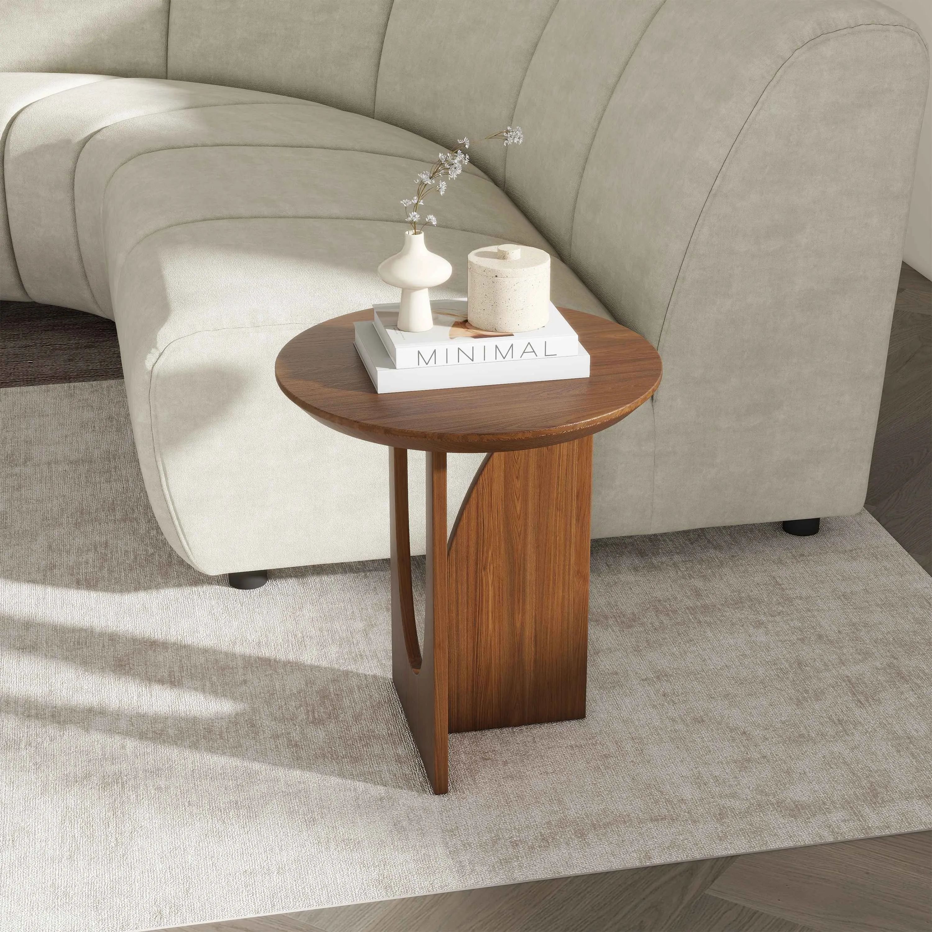 Picture of FTST008 -  side table musky wood Brown