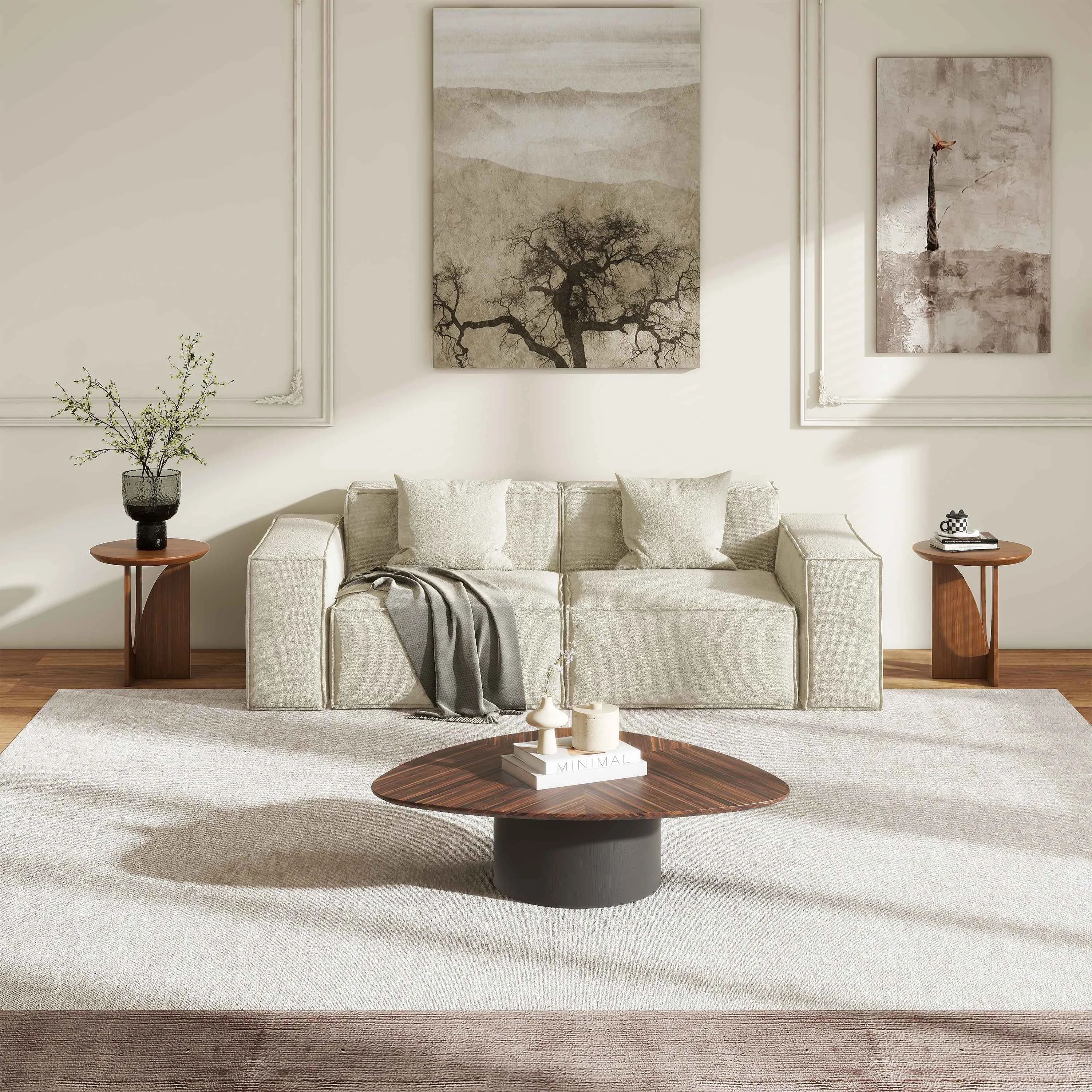 Picture of FTST008 -  side table musky wood Brown