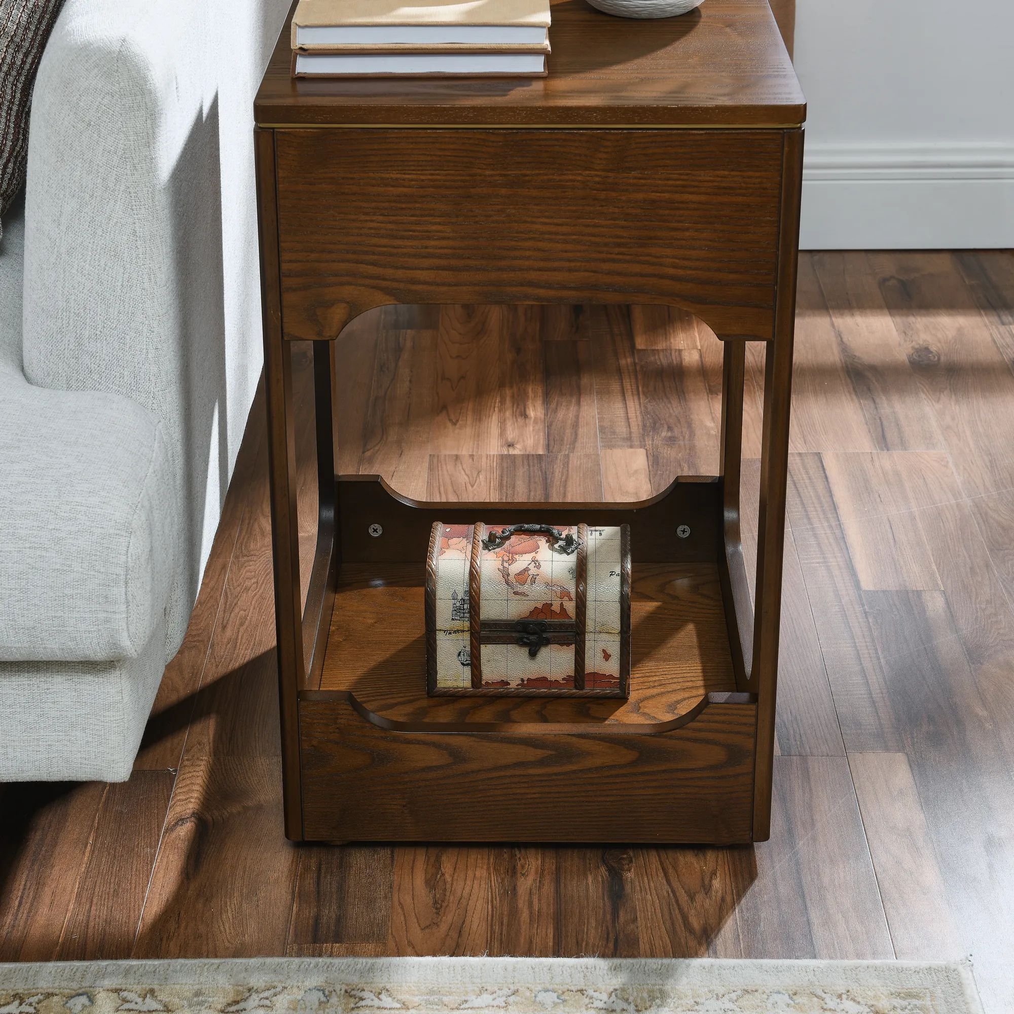 Picture of FTST0011 -  side table musky wood Brown