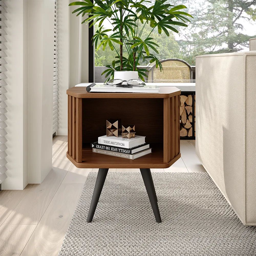 Picture of FTST0012 - side table musky wood Brown